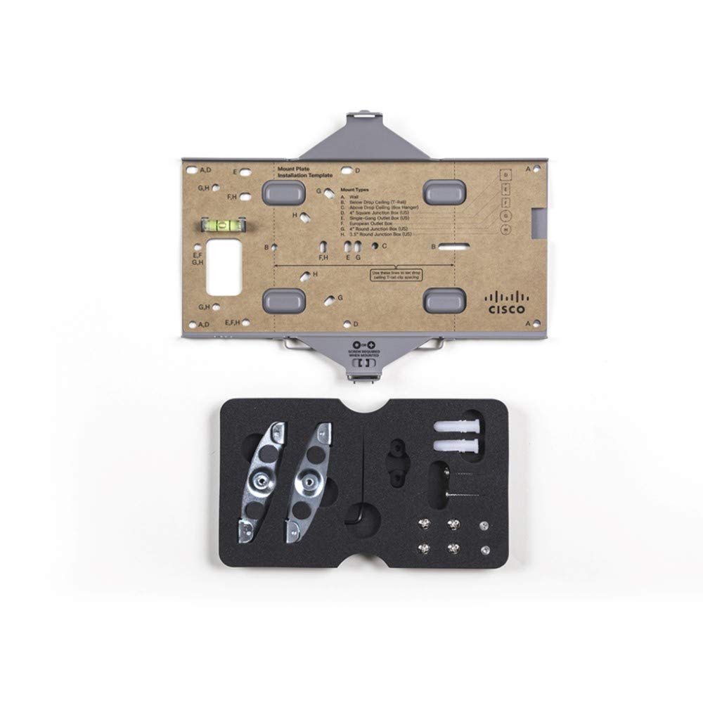 CISCO DESIGNED Meraki MA-MNT-MR-6 Mounting Plate for Wireless Access Point (Renewed)